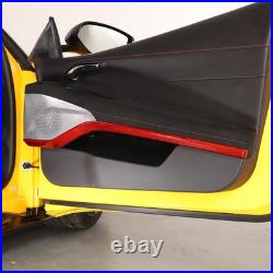 Red Real Carbon Fiber Interior Inner Door Panel Trim For Lotus Emira 2021-2023