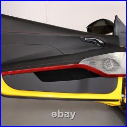 Red Real Carbon Fiber Interior Inner Door Panel Trim For Lotus Emira 2021-2023
