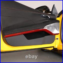 Red Real Carbon Fiber Interior Inner Door Panel Trim For Lotus Emira 2021-2023