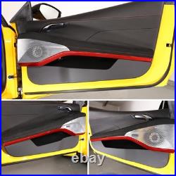 Red Real Carbon Fiber Interior Inner Door Panel Trim For Lotus Emira 2021-2023