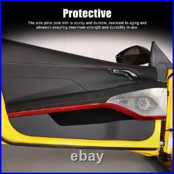 Red Real Carbon Fiber Interior Inner Door Panel Trim For Lotus Emira 2021-2023
