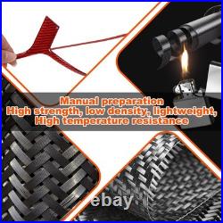 Red Soft Carbon Fiber Interior Door Handle Frame Trim For BMW X1 X2 2023-2024