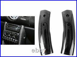 Replacement Carbon Fiber Interior Console Post Trims For Mini Cooper R50 R52 R53