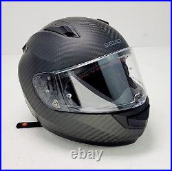 Sedici Sistema II 2 Primo Carbon Fiber Matte X-Large Full Face Motorcycle Helmet