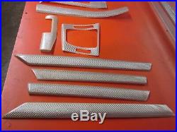 Silver Carbon Fiber Interior Trim Pieces for 00-06 BMW E46 318i 325i 323i M3 e-4