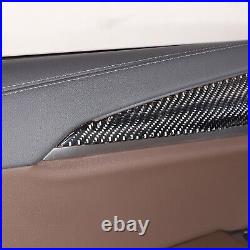 Soft Real Carbon fiber Interior Door Panel Trim Sticker For BMW X3 2018-2022