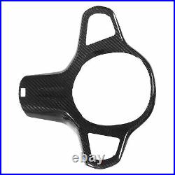 Steering Wheel Cover Trim Dry Carbon Fiber Car Interior For X5 M Sport G05 2020+