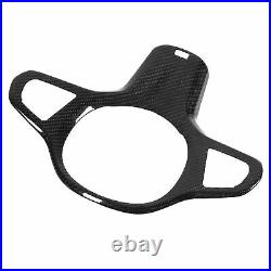 Steering Wheel Cover Trim Dry Carbon Fiber Car Interior For X5 M Sport G05 2020+