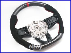 Steering Wheel for 2014-2018 Mini Cooper F56 S / JCW Mk3 Carbon Fiber Alcantara