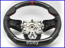 Steering Wheel for 2014-2018 Mini Cooper F56 S / JCW Mk3 Carbon Fiber Leather