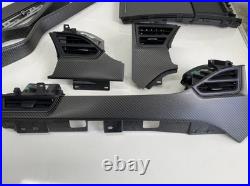 TESLA MODEL X Interior Genuine Carbon Fiber Trim Kit Set 104880400A A218