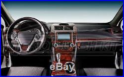 Toyota Camry L Le Se Xle Hybrid Interior Wood Dash Trim Kit Set 2012 2013 2014