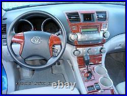 Toyota Highlander Se Sport Hybrid Interior Wood Dash Trim Kit Set 2008 2009 2010