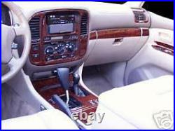 Toyota Land Cruiser Interior Wood Dash Trim Kit Set 1998 98 1999 2000 2001 2002