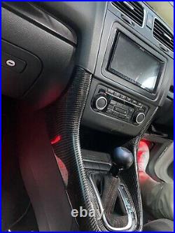 VW Golf R GTI Mk6 Carbon Fibre Interior Trim Panel Shift Knob Area