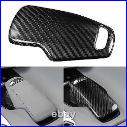 Vehicle Gear Shift Knob Shifter Lever Decor Cover, Car Interior Carbon Fiber