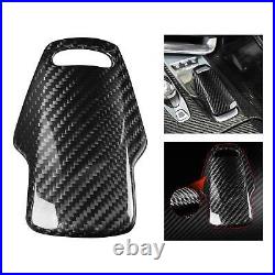 Vehicle Gear Shift Knob Shifter Lever Decor Cover, Car Interior Carbon Fiber