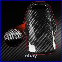 Vehicle Gear Shift Knob Shifter Lever Decor Cover, Car Interior Carbon Fiber