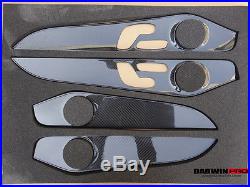 W205 Mercedes Benz C63 AMG Glossy Autoclave Carbon Fiber Interior Overlay Covers
